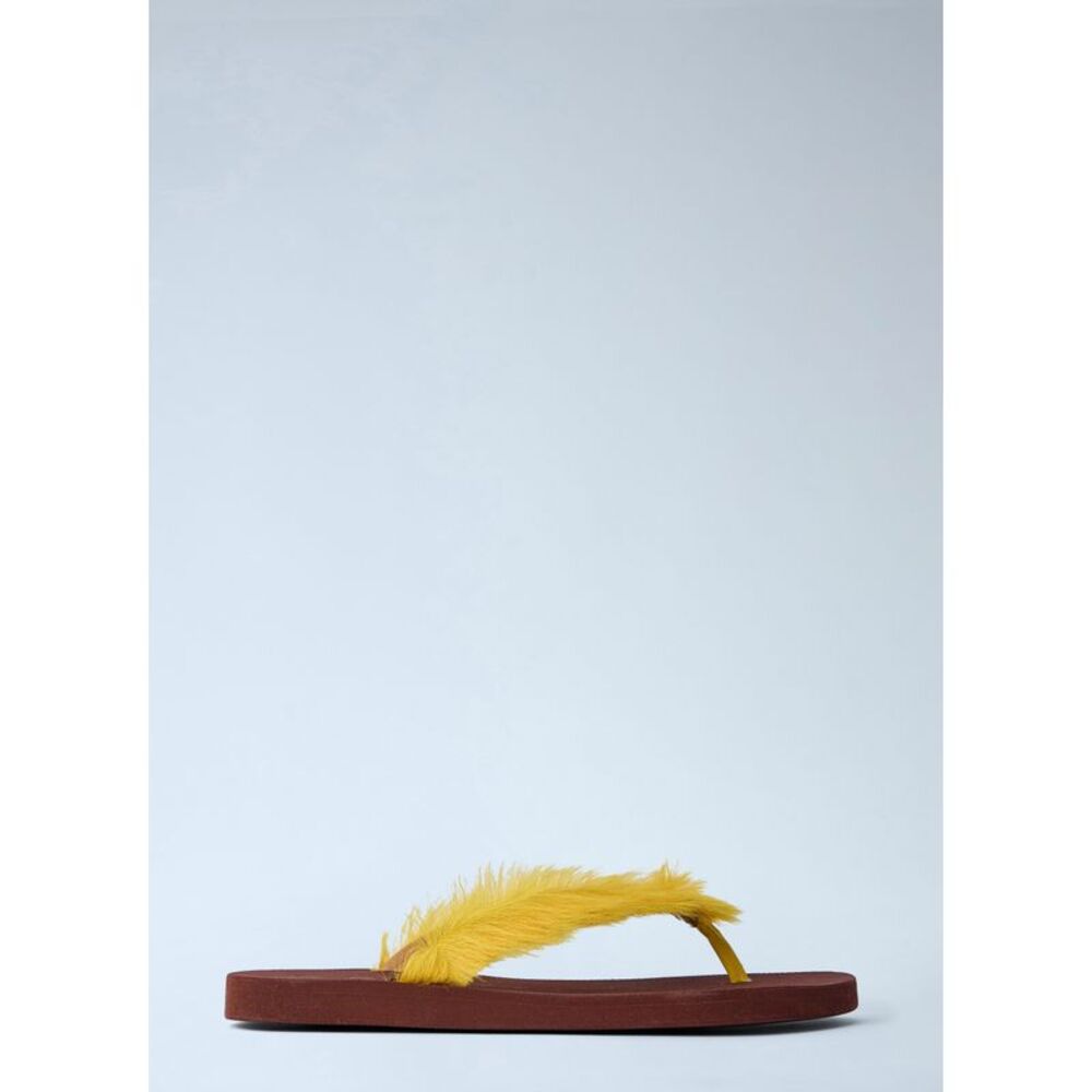 Marni Men Feather Embellished Sandals